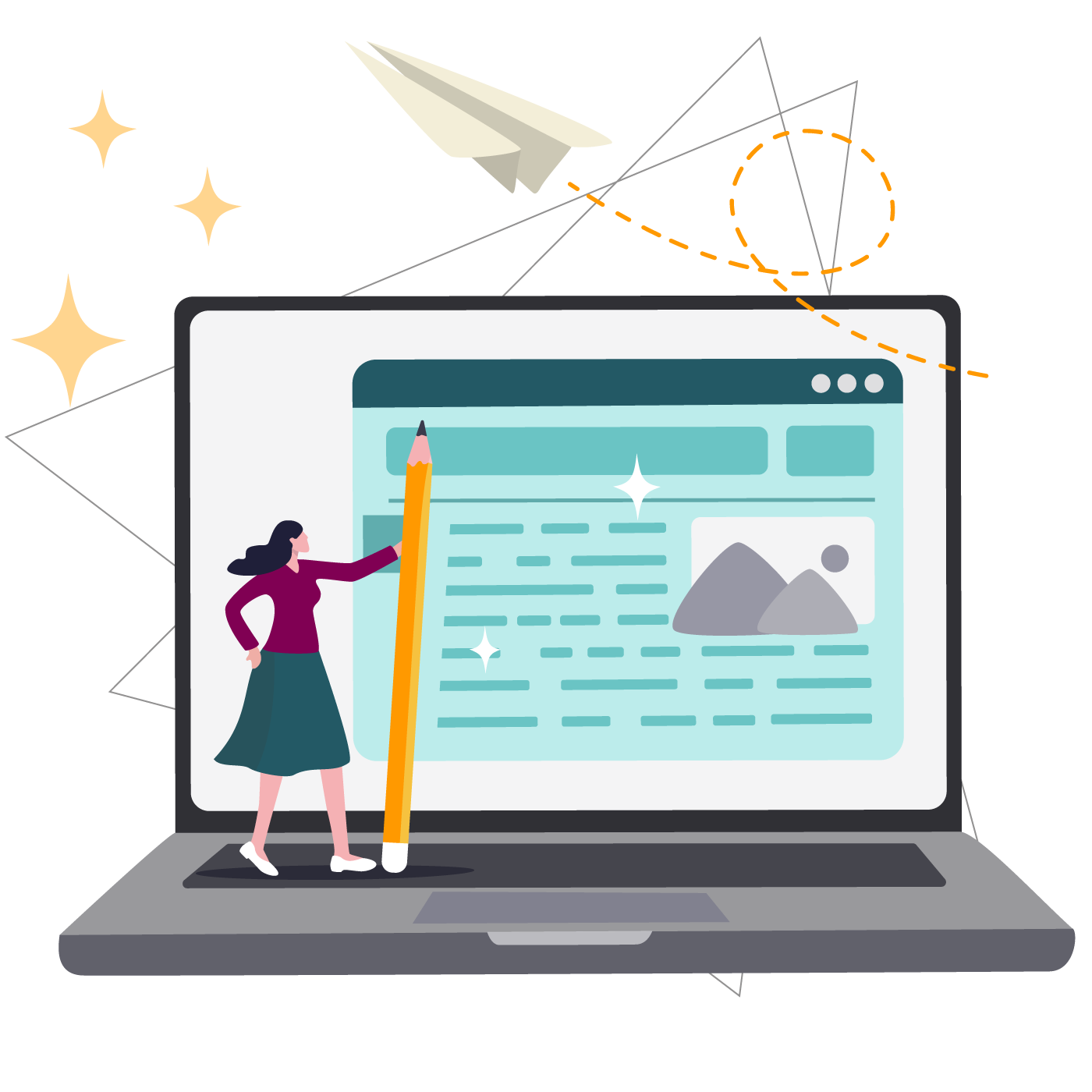 evolvedfinance-illustration-blogger-triangles